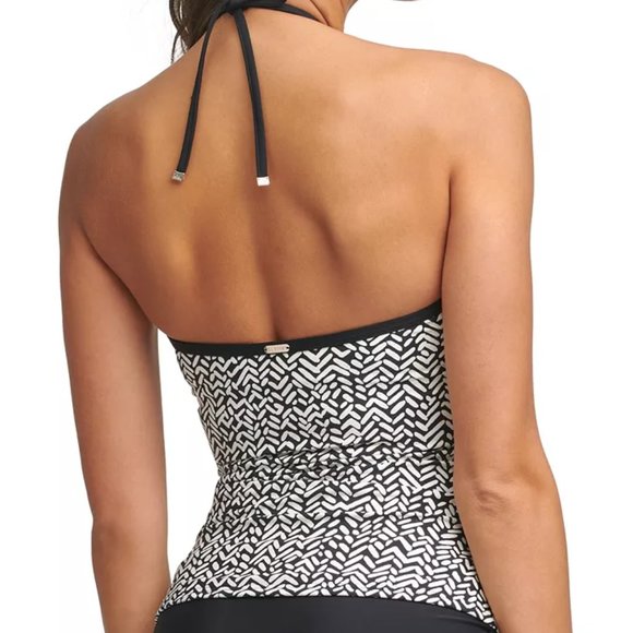 Calvin Klein V-Wire Bandeau Halter Tankini Top - Picture 2 of 4